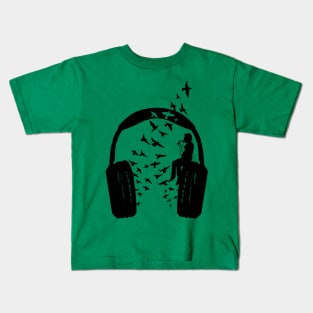 Headphone Singer Kids T-Shirt